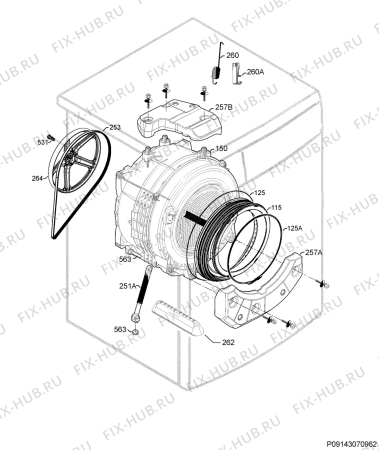 Взрыв-схема стиральной машины Zanussi ZWS7100V - Схема узла Functional parts 267